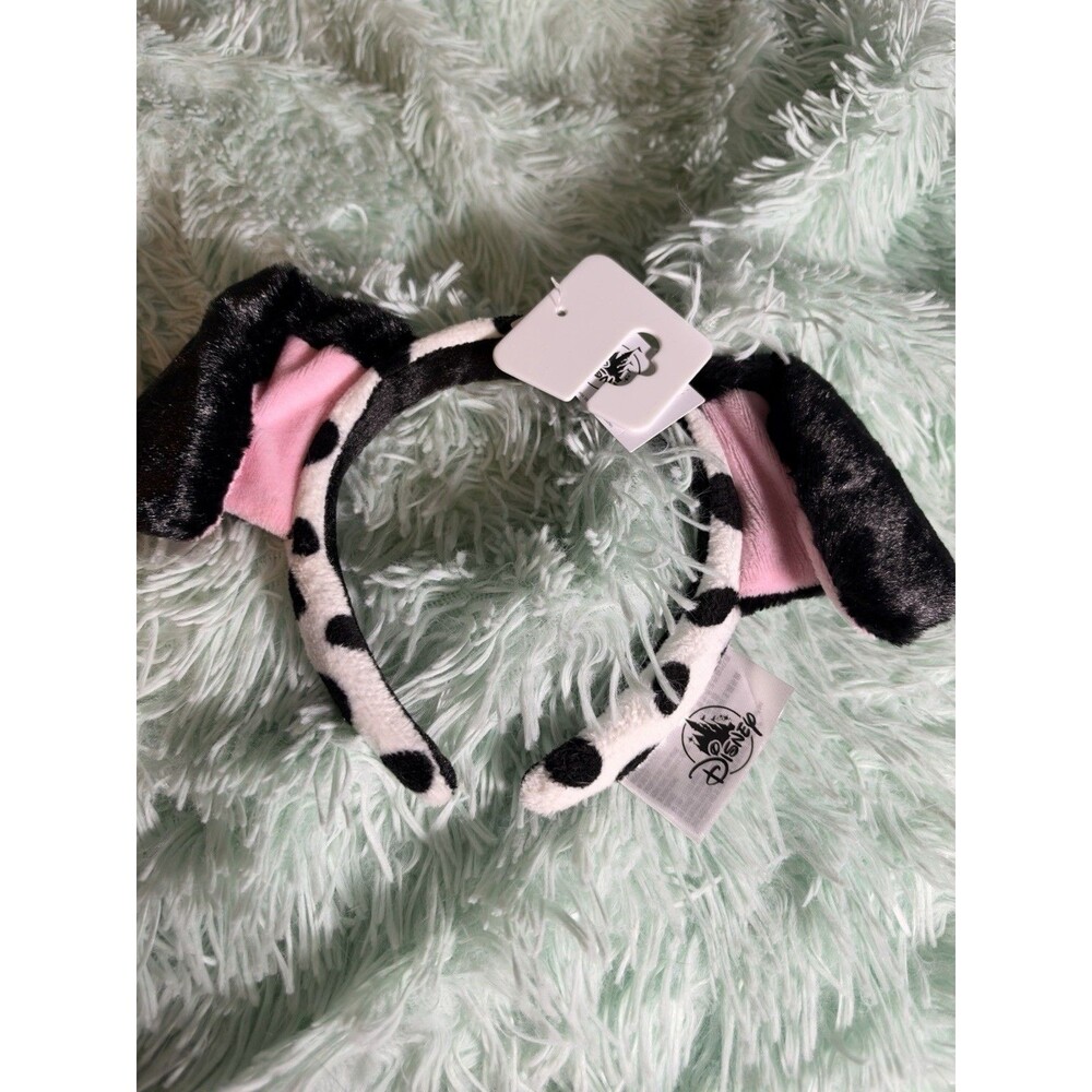 Black White Disney Parks 101 Dalmatians Animal Ear Headband Spot